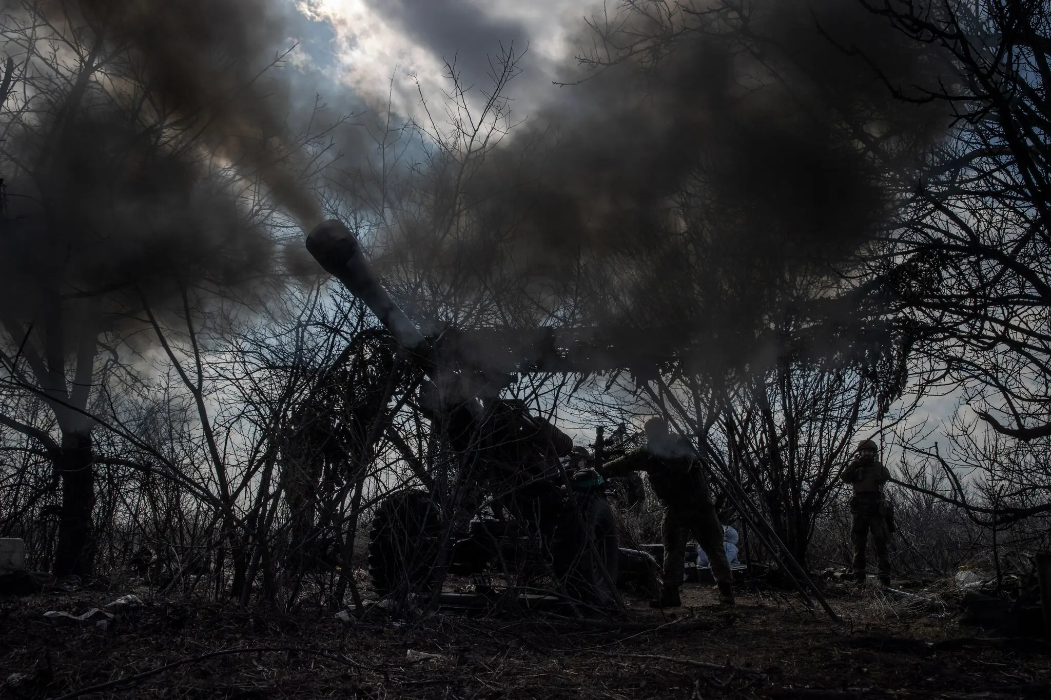 Цього місяця українські війська ведуть вогонь у напрямку Бахмута на сході України.